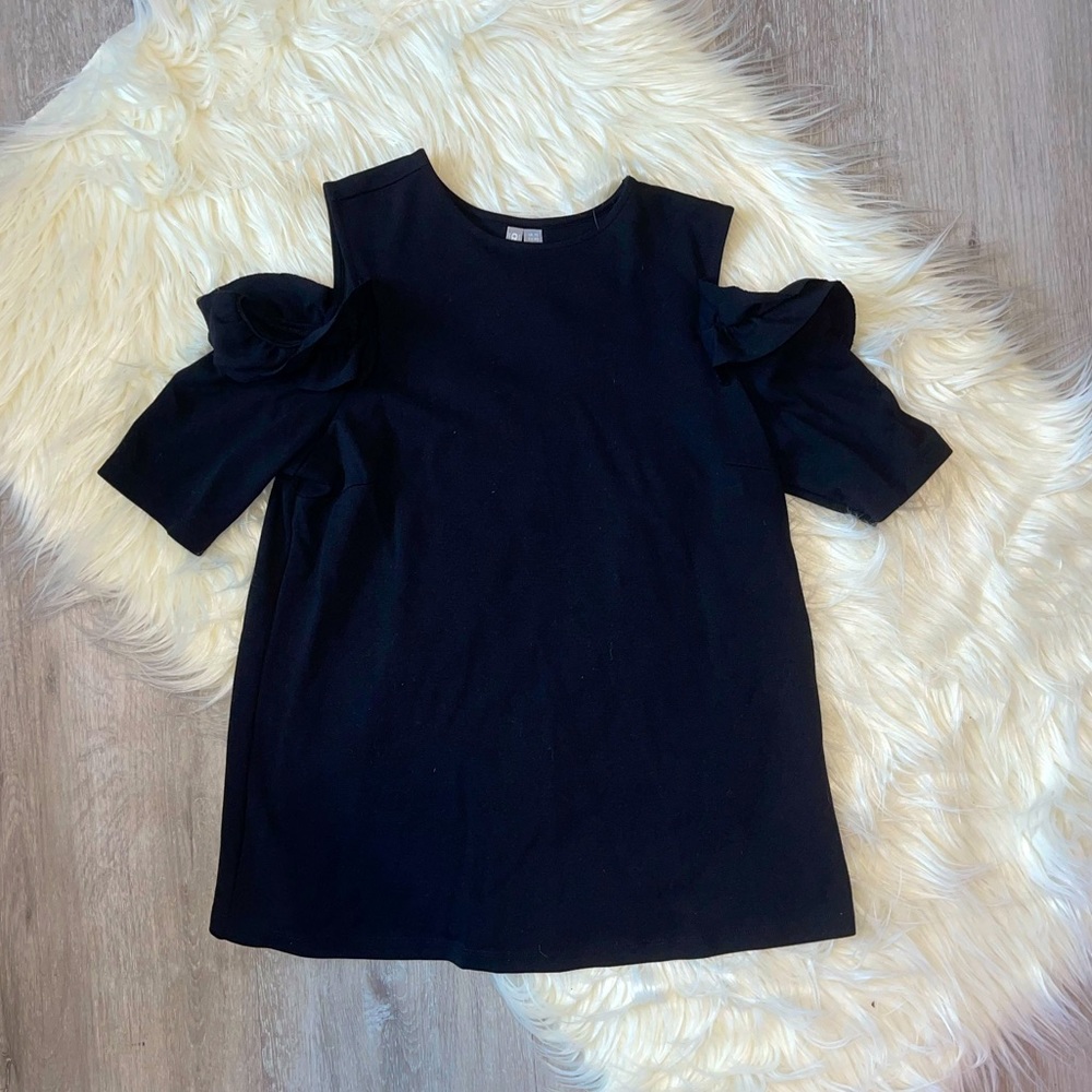 ASOS Black Cold Shoulder Maternity Top